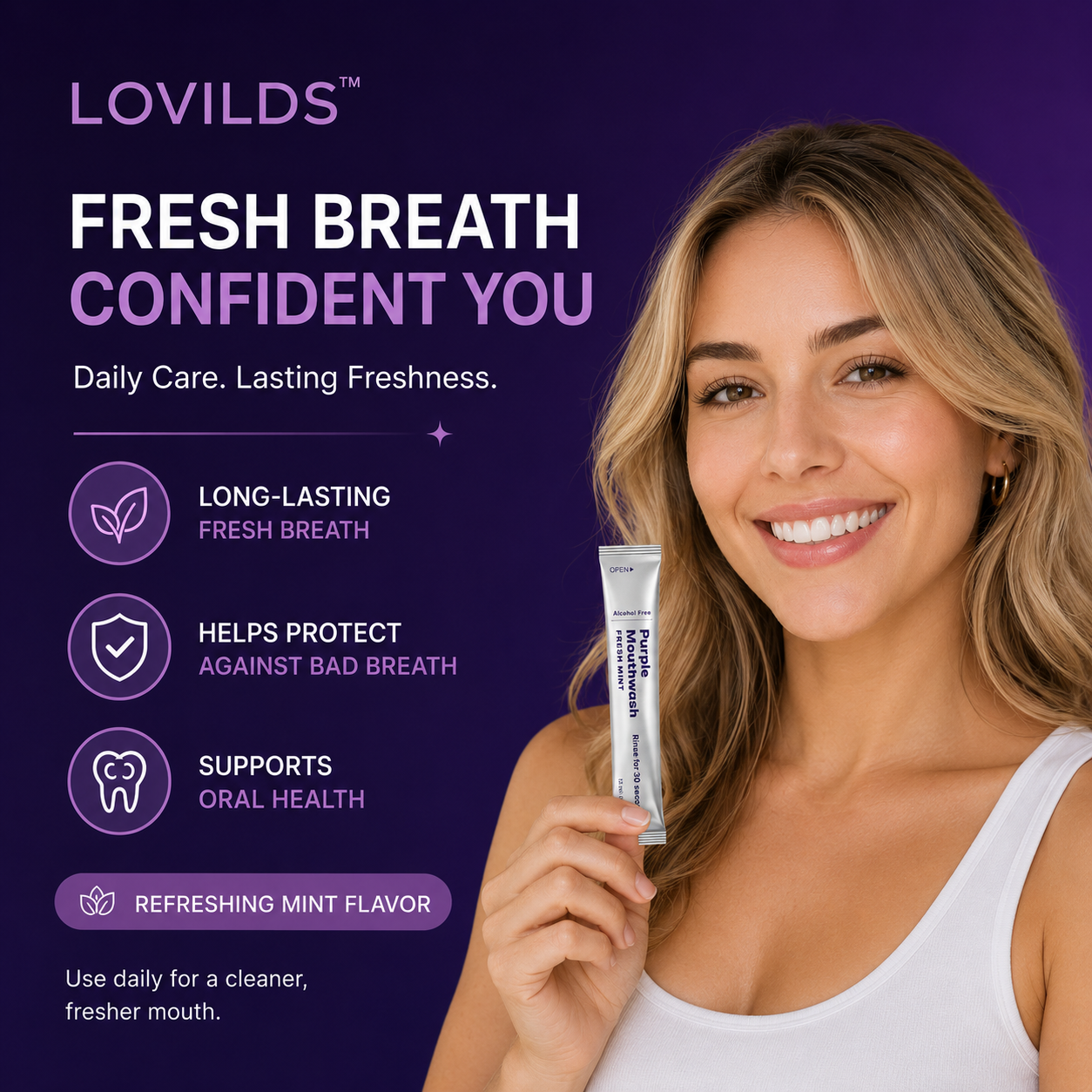 LOVILDS™ Purple Mouth Wash
